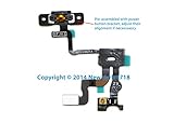 New Original iPhone 4s Power and Proximity Sensor Flex Cable with Power Button Bracket - NY1718