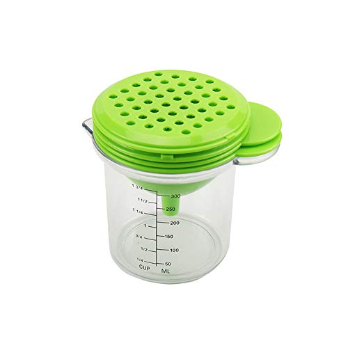 Hunputa Lemon Squeezer,Lemon Orange Juicer Citrus Press Juicer Manual Fruit Squeezer Juice Extractor with Strainer and Container - Thumbnail 2