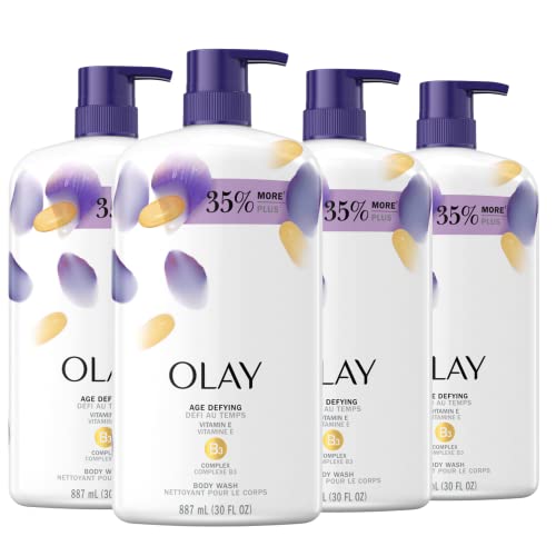 Olay Age Defying with Vitamin E Body Wash, 30 oz (Pack of 4) Pricepulse