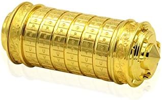 wyhweilong Retro Da Vinci Code Lock Valentine's Day Boxes with Lord of the Rings Canister Packaging( Rose Golden)