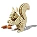 Bfun Woodcraft 3D Puzzle Assemble and Paint DIY Toy Kit, Squirrel