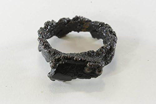 Black Tourmaline Size 6.5 Copper Ring