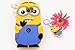 Galaxy S7 Edge Case, Despicable Me Minion Cute 3D Cartoon Lovely Soft Gel Rubber Silicone Skin Case Cover for Samsung Galaxy S7 Edge (2 Eyes, Blue)