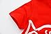 BIBNice Kids 2 Piece Cotton Short Sleeve Shirt and Shorts,Red-fish,2T