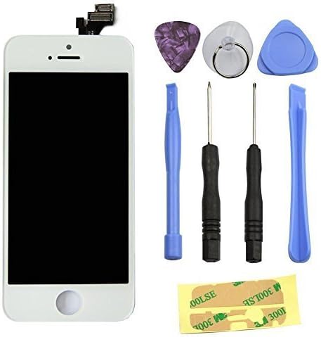 Navplus White iPhone 5 Assembly Replacement LCD Touch Screen Digitizer Lcd Display Replacement Part with Repair Tool Kit