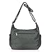 VOLGANIK ROCK Shoulder Bag Corss-body Purse Waterproof Nylon Handbags with Zipper for Women(8981_Gray)