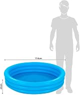 Intex Crystal Blue Three Ring Inflatable Paddling Pool 1.14m x 25cm view 4
