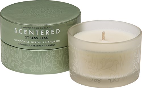 Scentered DE STRESS Aromatherapy Scented Candle – Supports Relaxation, Calmness & Stress Relief – Chamomile, Jasmine & Cedarwood Blend – Travel Size