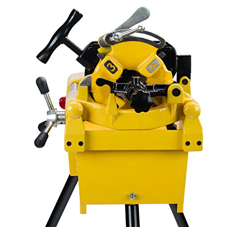 Steel Dragon Tools 7090E 1/2-inch to 2-inch Power Pipe Threader Threading Machine with 811A Die Head and Dies