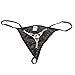 Kocome Sexy Women Rhinestone G String Underwear Toy Thongs T Back Panty Briefs Lingerie (Black)