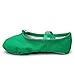 MSMAX Kids Canvas Ballet Shoes Women Ponite Dancing Flats Green 13 M US Little Kid