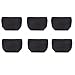 Augbunny 100% Cotton 12oz Canvas Zipper Cosmetic Makeup Jewlery Pouch Coin Cash Purse Change Holder 6-pack