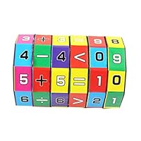 Children Kids Mathematics Numbers Skills Speed Magic Cube Toy Educational Puzzle Game Party Gift, Turns Quicker and More Precisely (Multicolor)