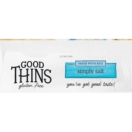 GOOD THINS SIMPLY SALT RICE SNACKS GLUTEN FREE CRACKERS, SNACK CRACKERS, 3.5 OZ