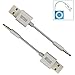RAYSUN 2 Pack 11cm(L) 2 in1 USB Charging and Data Syncing Cable for Apple iPod Shuffle 3rd / 4th / 5th
