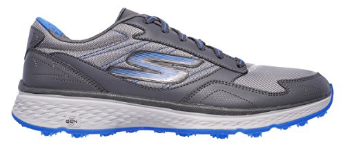 Skechers Golf Men's Go Golf Fairway Golf Shoe, Charcoal/Blue, 11 M US