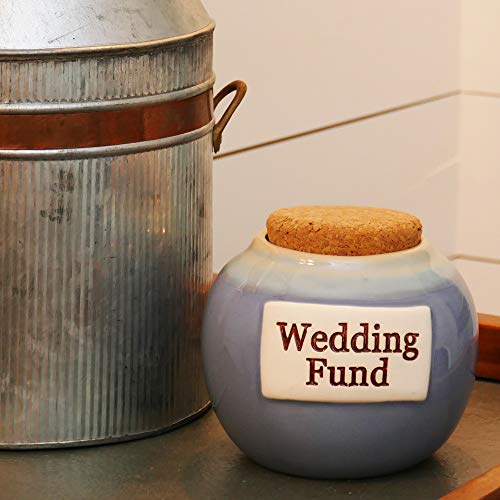 Tumbleweed Cottage Creek Wedding Gifts Wedding Fund Jar Ceramic Round Coin Bank Piggy Bank/Engagement Gifts [Blue] - Thumbnail 6