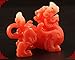 Feng Shui Wealth Prosperity Red Pi Xiu/Pi Yao Statue Car Dashboard Decoration, Attract Wealth and Good Luck,Feng Shui Decor (Red)