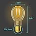 TP-Link Kasa Smart Wi-Fi LED Bulb, Filament E26 Smart Light Bulb, Warm Amber 2000K, Dimmable, No Hub Required, Compatible with Alexa & Google Assistant (KL60)