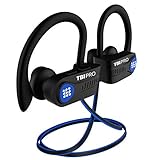 TBI Pro [Upgraded 2020] Bluetooth Headphones w/10+ Hours Battery - Sport Ergonomic Lightweight, IPX7 Waterproof - Best Wireless Earphones w/Mic in-Ear Earbuds Powerbeats Style for Gym Running Workouts
