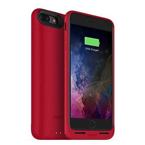 mophie juice pack wireless  - Charge Force Wireless Power - Wireless Charging Protective Battery Pack Case for iPhone 7 Plus – Red (Certified Refurbished)