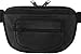 Medium-DTOM Concealed Carry Fanny Pack RUGGED ULTRA-SOFT SUEDE LEATHER-Black