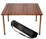 Table in a Bag W2716 Original Low Wood Portable Table with Carrying Bag, Brown