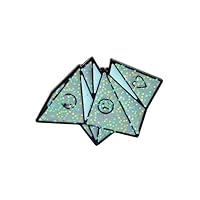 SephSmith Dagger face Origami Game Cobweb Science Beaker Rose Coffin Heart Matches Enamel Pins Badge Denim Coat Jewelry Gifts Brooches (Origami Game)