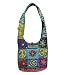 Handcrafted Razor Cut Heavy Cotton Bohemian / Hippie / Gypsy Floral Peace Bag Nepal