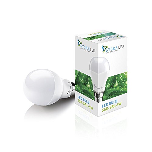 SYSKA Ssk-Srl Base B22D 9-Watt Led Bulb (Pack Of 10, Cool White) 2 SYSKA Ssk-Srl Base B22D 9-Watt Led Bulb (Pack Of 10, Cool White) - Image 2