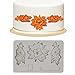 Mity rain Flower Lace Silicone Mold/Vintage Flower Embossing Fondant Mould Cake Decorating for Chocolate Craft Gum Paste cupcake topper Mold Cake Border Brim Decoration