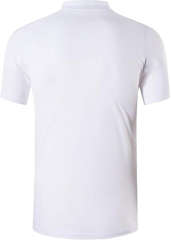 ZITY Men's Polo Shirt Cool Quick-Dry Sweat-Wicking Color Block Short Sleeve Sports Golf Tennis T-Shirt: Clothing