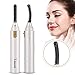 Heated Eyelash Curler,Mini Electric Eyelash Curler Brush,Eyelash Curler with Comb Long Lasting Curled,Portable Electric Makeup Eye Lashes Brush (white)