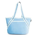 Insulated Lunch Tote By Hydracentials, Our Stylish On The Go Lunch bags for Women And Girls are a great Modern Spin on Traditional Lunch Boxes and Lunch Coolers (Light Blue)
