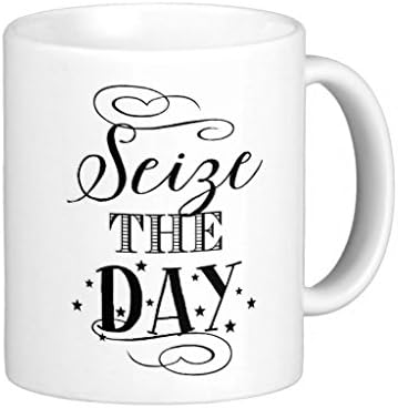 Seize The Day White Classic Coffee Mug 11 Oz