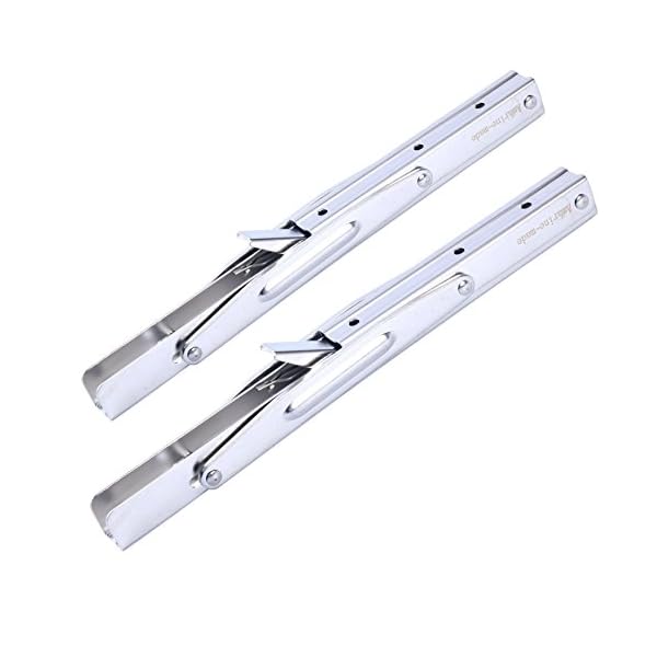 Amarine-made-2-PCS-Heavy-Duty-Polished-Stainless-Steel-Folding-Shelf-Bench-Table-Folding-Shelf-or-Bracket-Max-Load-550lb250kg-Short-Release-Arm