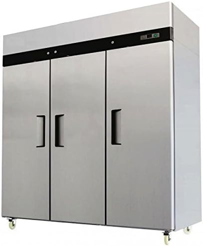 Commercial Three 3 Triple Door Stainless Reach In Refrigerator Cooler by SDI Deals