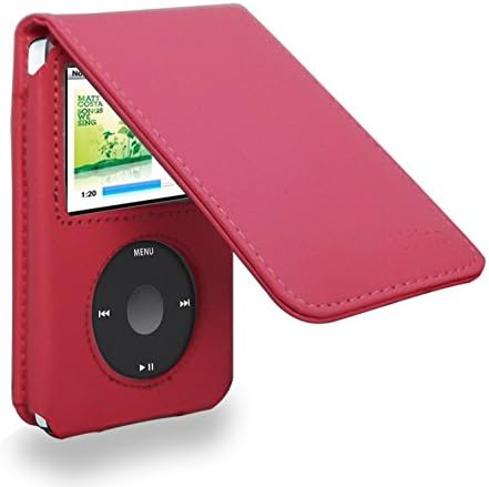 iPOD Classic Leather Flip Case for 120/160 ( Hot Pink)