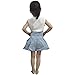 Jastore Girls Cute Bow Girl Pattern Top+Grid Shorts Kids Clothes Clothing Sets,White,3-4T