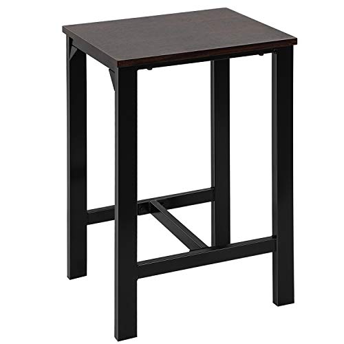 Dining Table Set, Rockjame 5 Piece Counter Height Pub Table Set with 4 Chairs for The Bar, Breakfast Nook, Kitchen Room, Dining Room and Living Room (Espresso) - Thumbnail 5