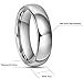CROWNAL 4mm 6mm 8mm 10mm Tungsten Wedding Band Ring Men Women Plain Dome Polished Size Comfort Fit Size 3 To 17 (6mm,9)