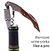 Luxury Rosewood Waiters Corkscrew and Wine Stopper - Multifunctional Bottle Opener, Corkscrew and Foil Cutter - Lifetime Guarantee