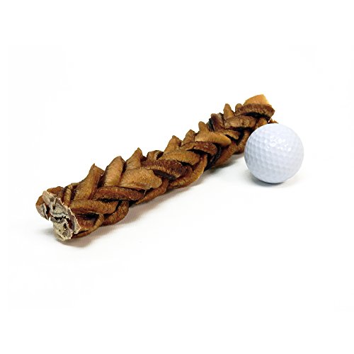 Monster Braided Bully Stick for Dogs (8 Pieces Per Stick!) Natural Low