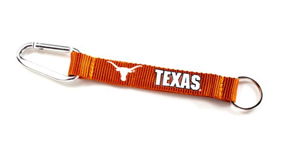 aminco NCAA Texas Longhorns Carabiner Lanyard Keychain