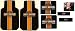 Harley Davidson Classic 4 pc Floor Mat + seat belt sholder pad 1 pair