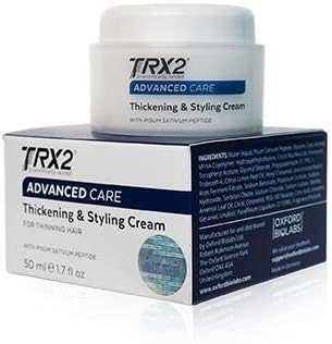 TRX2 Hair Thickening & Styling Cream, Non-sticky & lightweight texture, for all Hair Types, Thicker and more Hydrated