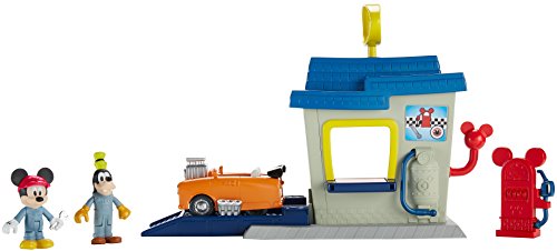 Fisher-Price Disney Mickey and the Roadster Racers - Roadster Ready Pit Stop Playset