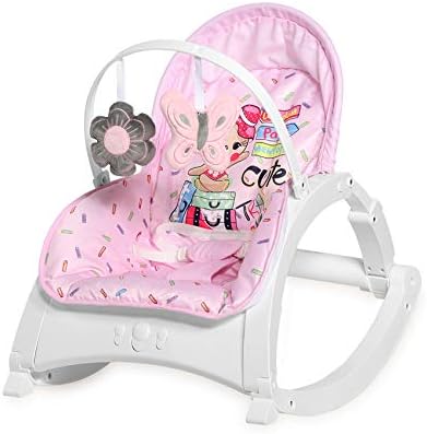 Lorelli Comfort Baby Cradling Bouncer Musical Vibration Chair Seat Rocker 0+ New