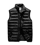 JYG Men's Winter Puffer Vest Outerwear Lightweight Quilted Puffer Sleeveless Jacket