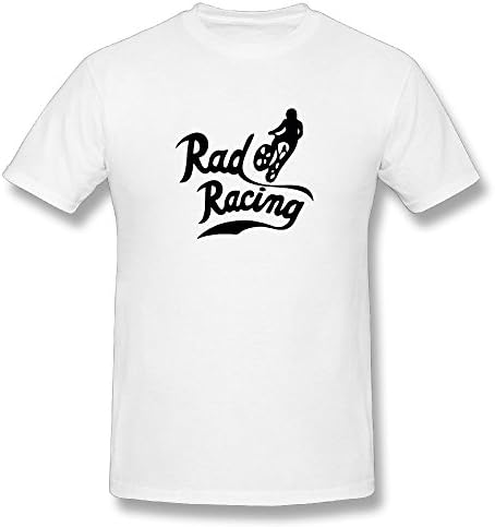Mens Rad Racing Retro Vintage 80's BMX Biking t-Shirt White XL